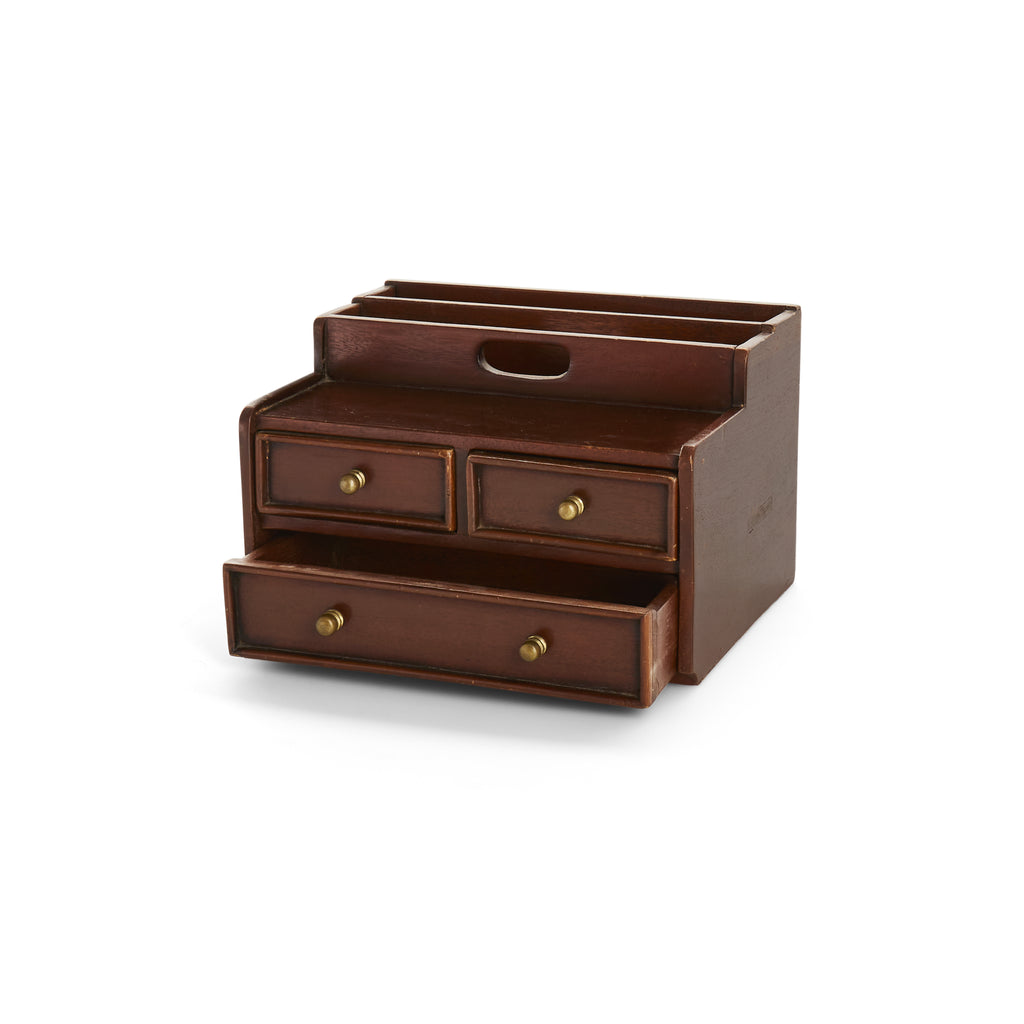Wooden office storage holder