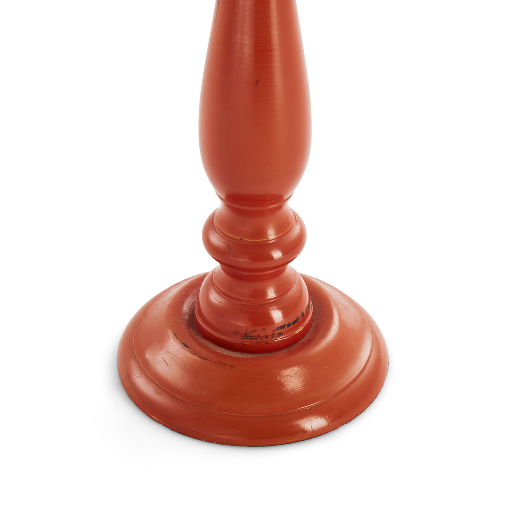 Orange Candle Stick Holder