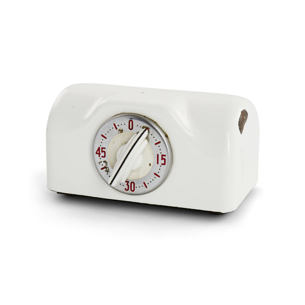 White Metal Kitchen Timer