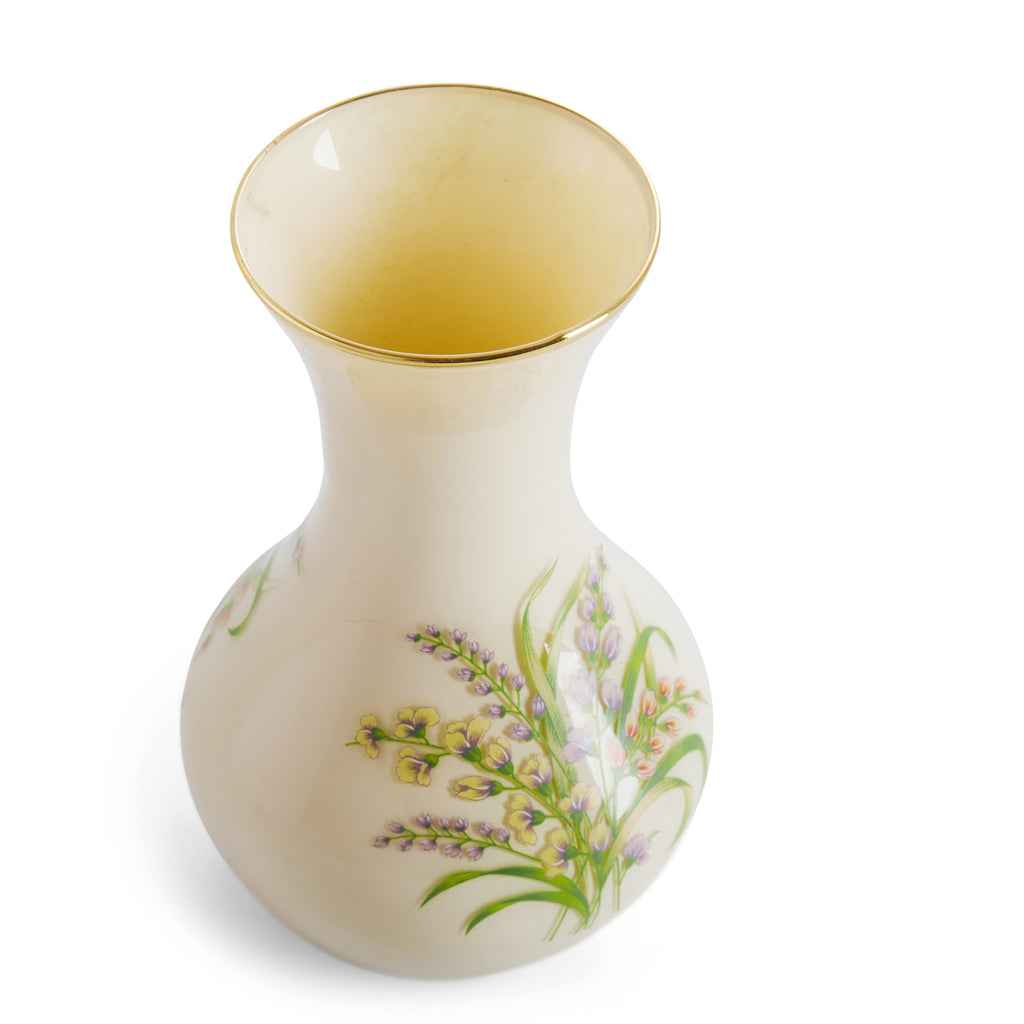 White flower decor vase (A+D)