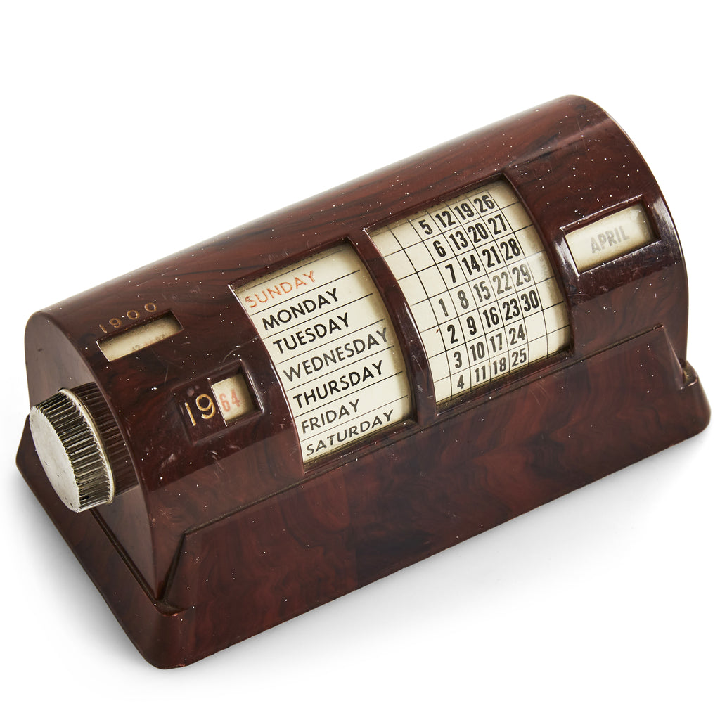 Brown Tortoise Rotary Calendar