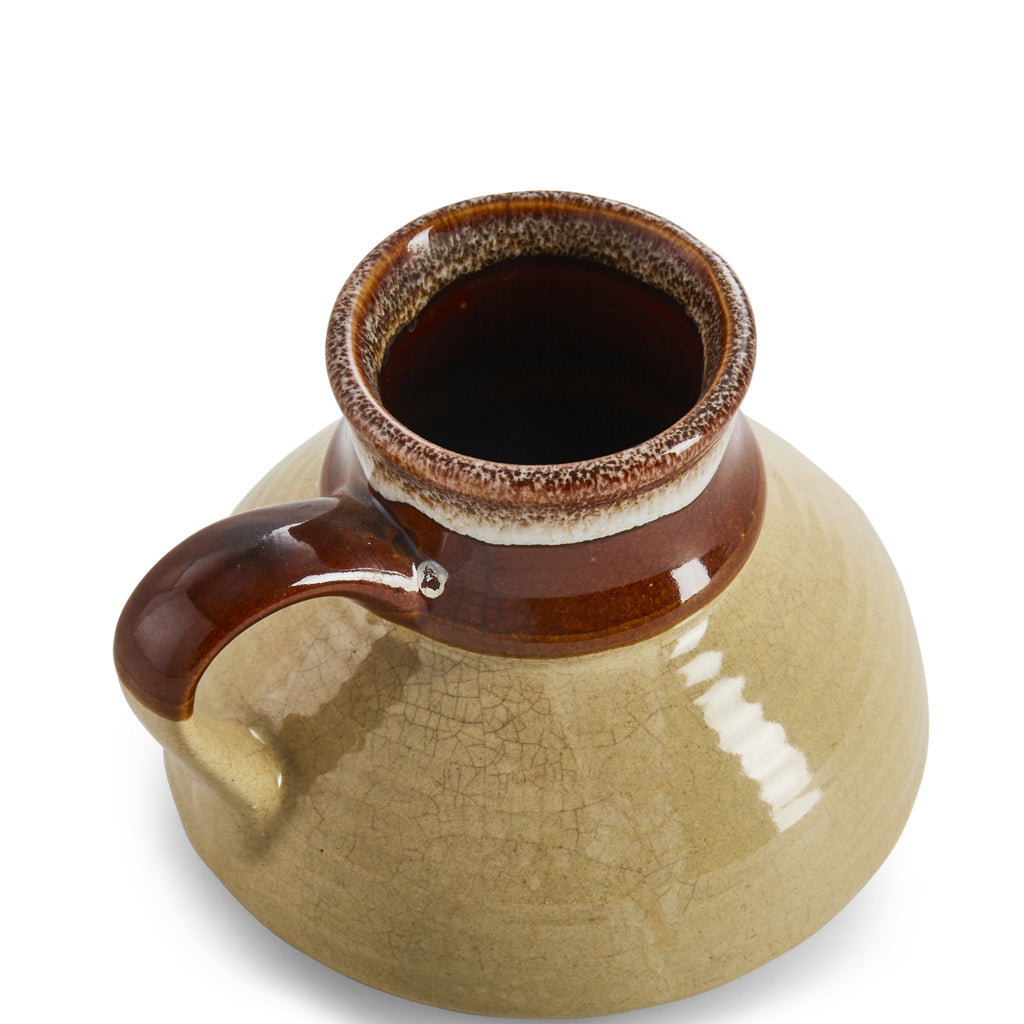 Brown and Tan Mini Jug