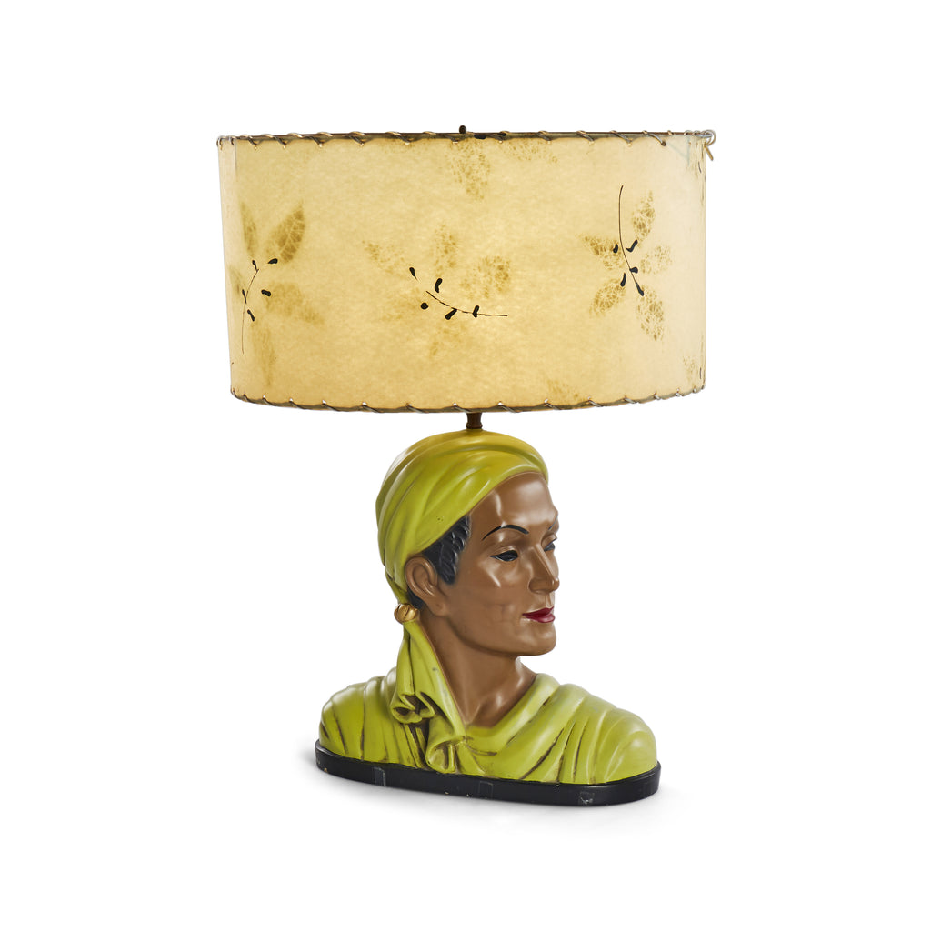 Green Headdress Man Table Lamp