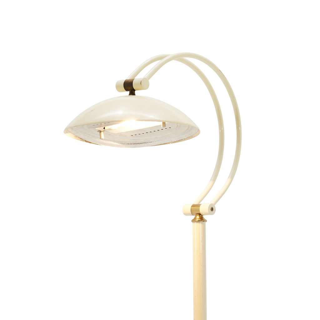 Cream Curved Floor Lamp