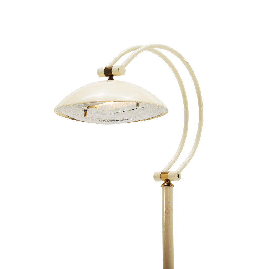 Cream Curved Floor Lamp