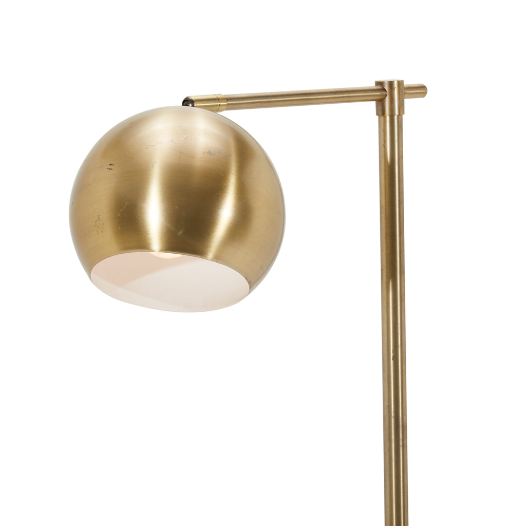 Brass Globe Floor Lamp