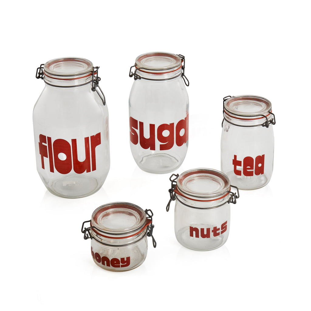 Vintage Glass Honey Jar