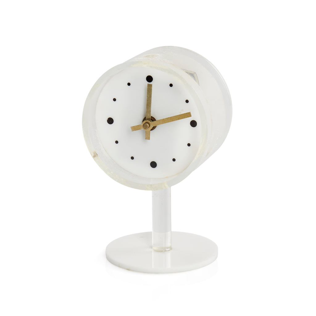 Clear Lucite Minimalist Desk Clock