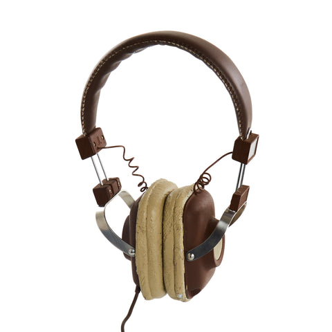 Brown Vintage Over-Ear Headphones