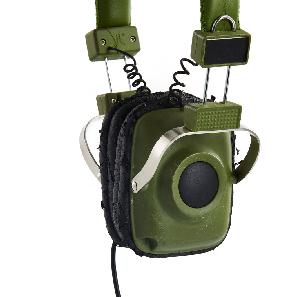 Green Vintage Over-Ear Headphones