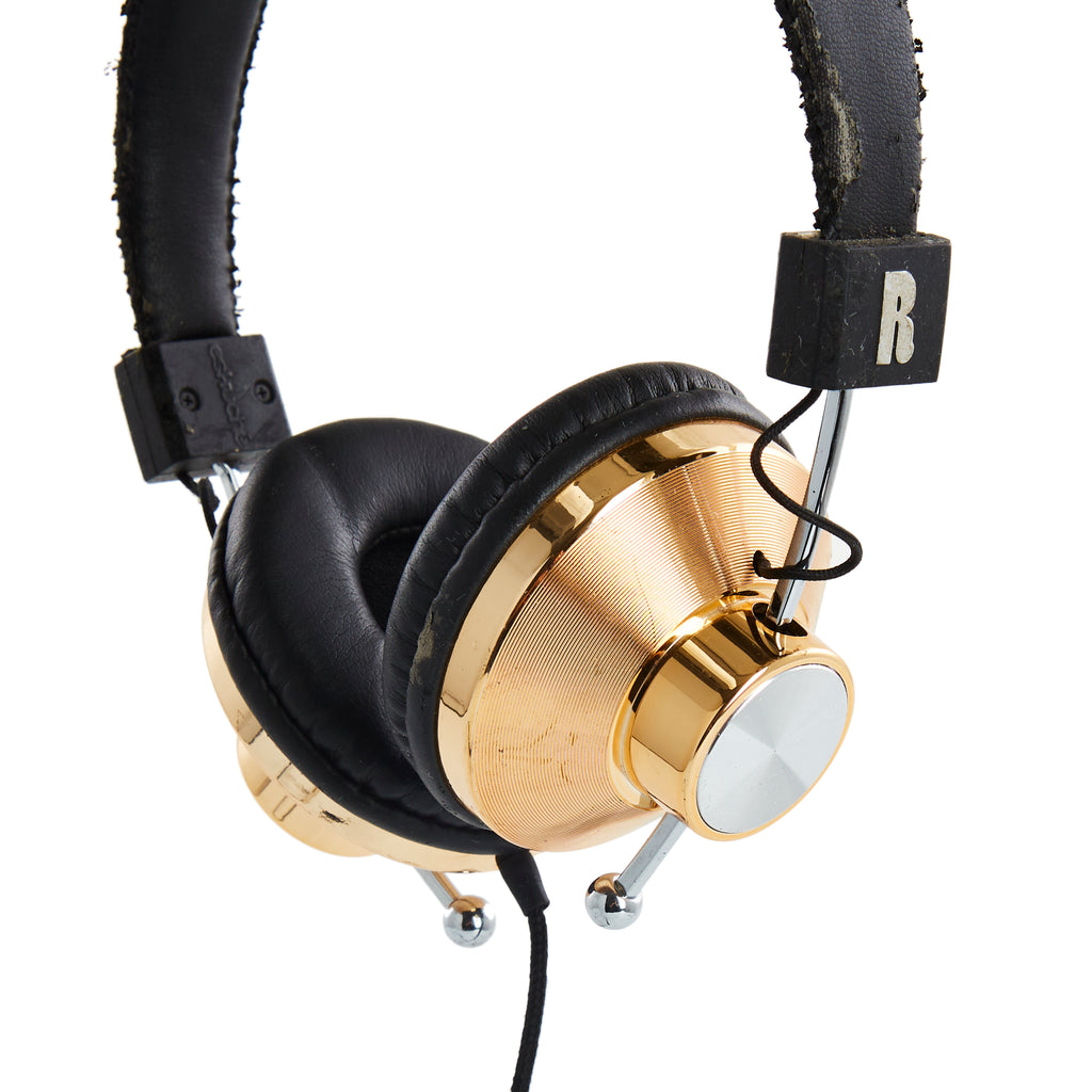 Gold Vintage Over-Ear Headphones
