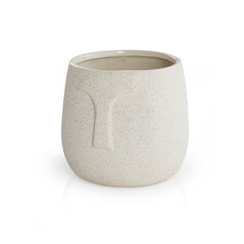 White Speckled Face Planter