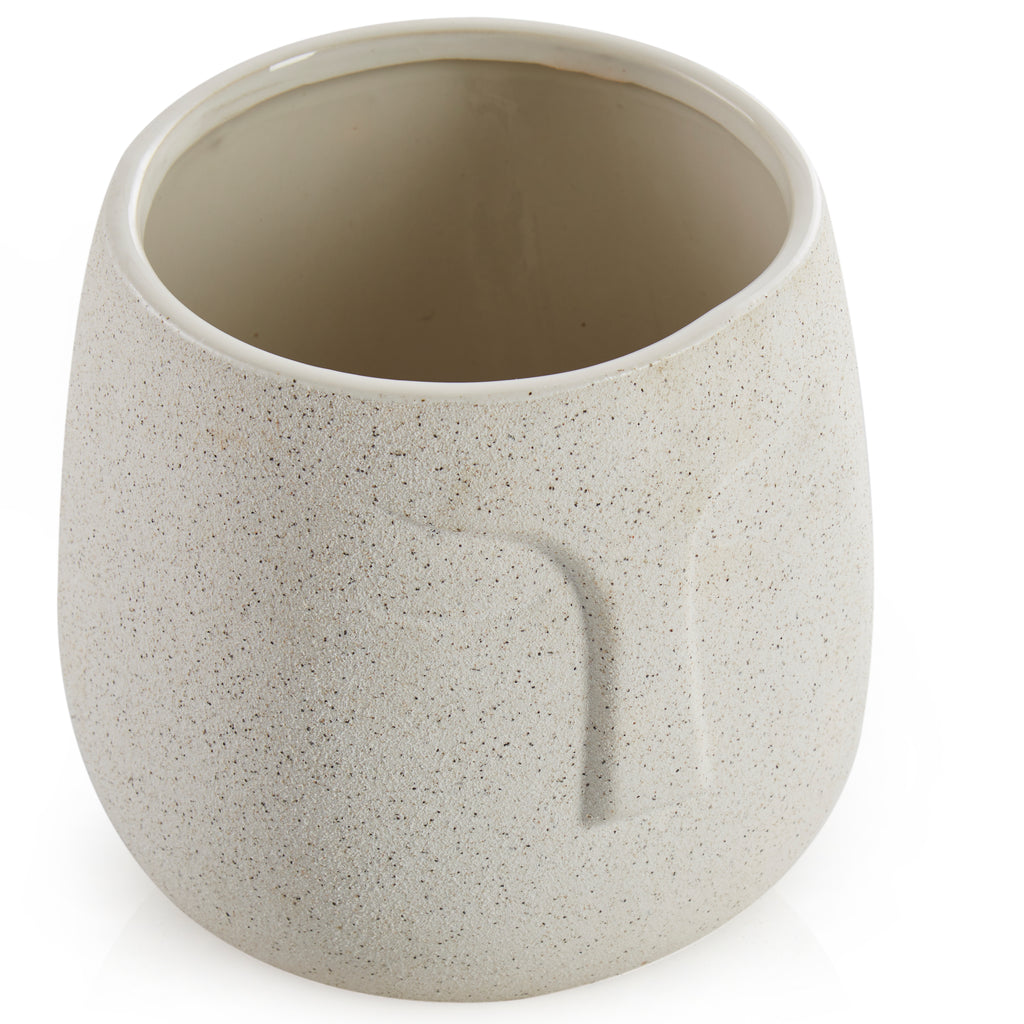 White Speckled Face Planter