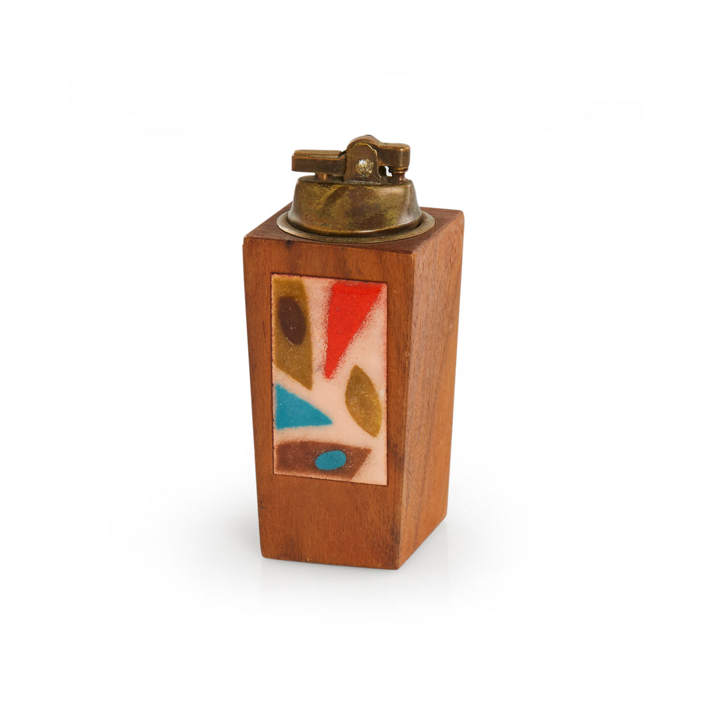 Wood Mosaic Table Lighter