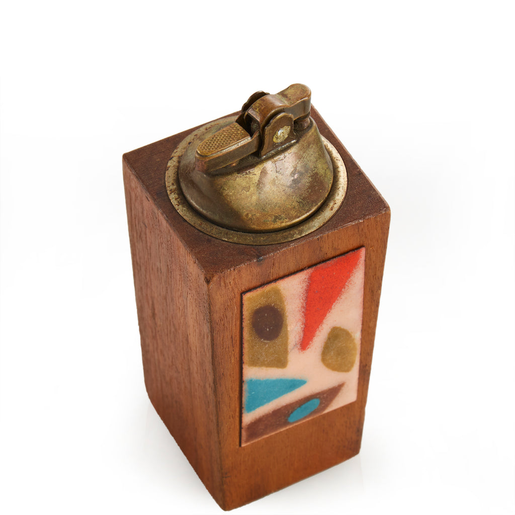 Wood Mosaic Table Lighter