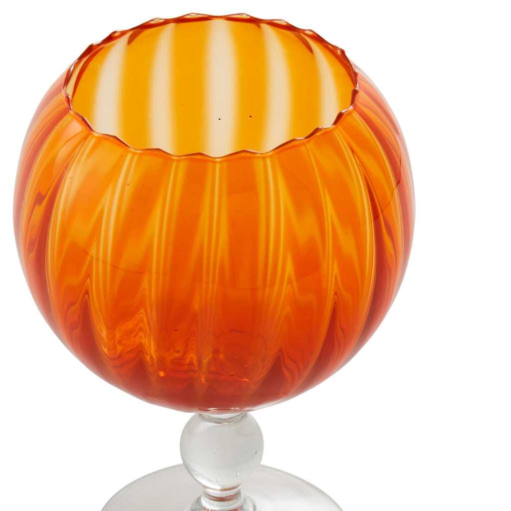 Orange Glass Chalice