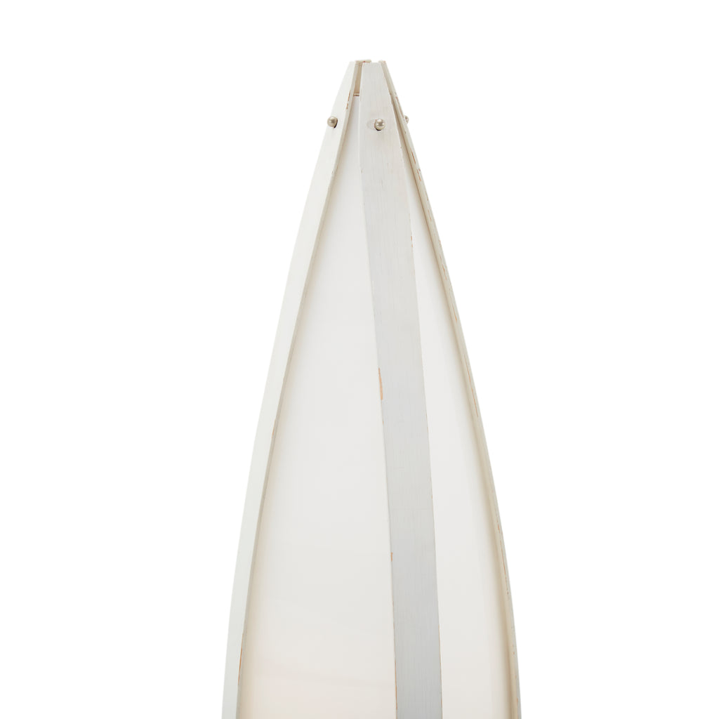 Tall White Teardrop Shape Lamp