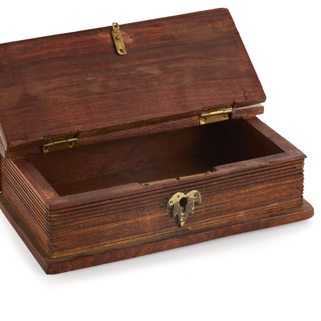 Wooden Book Shaped Box (A+D)