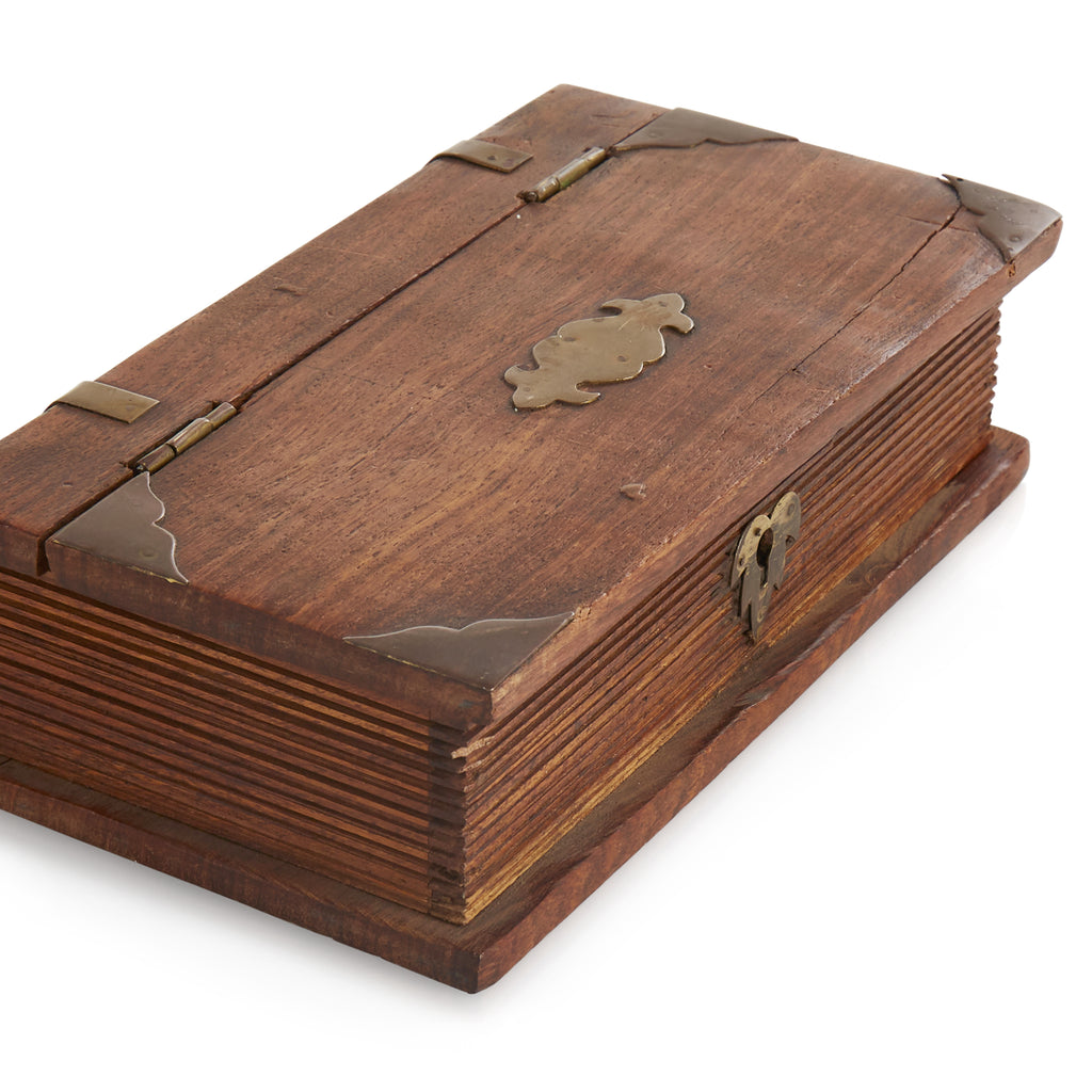 Wooden Book Shaped Box (A+D)