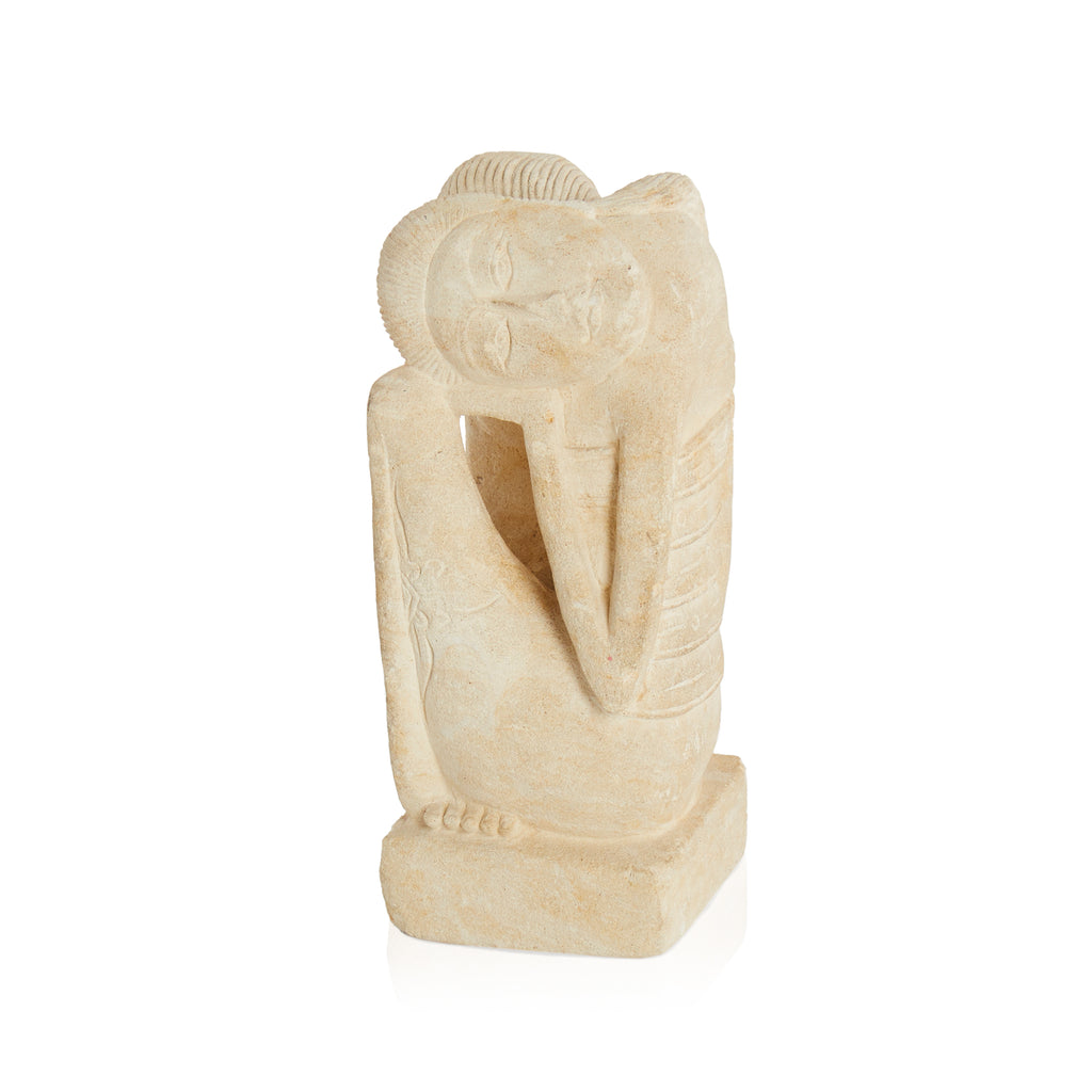 Vintage Buddha Sandstone Statue