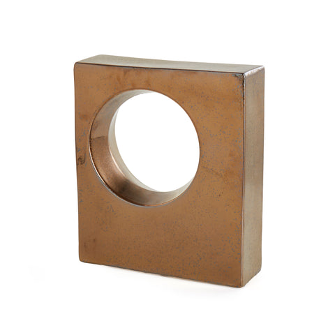 Gold Geometric Table Sculpture (A+D)