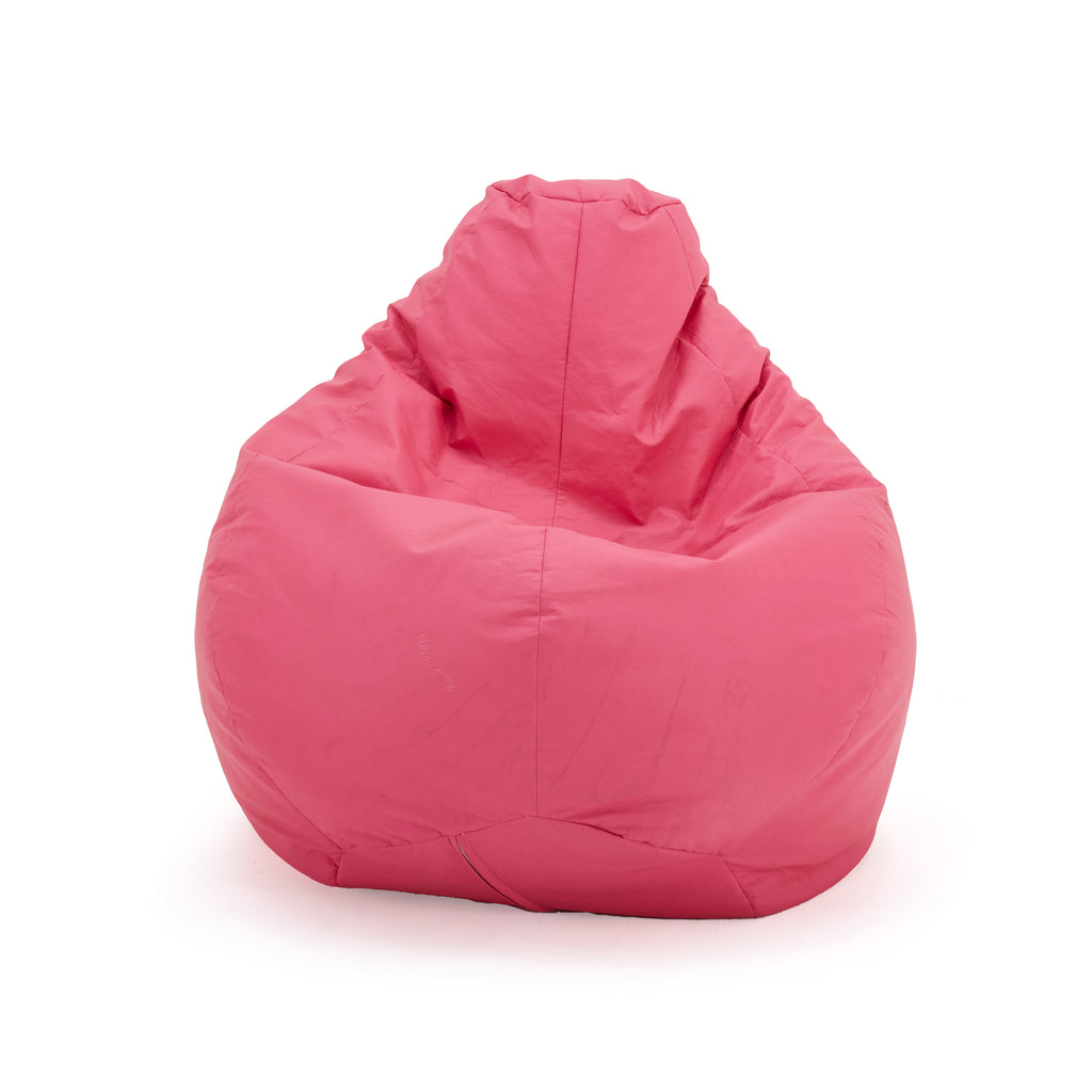 Pink Vinyl Bean Bag Chair