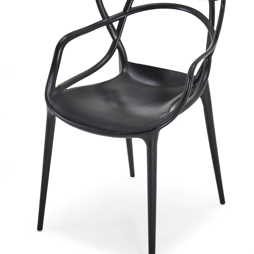 Black Modern Kartell Geometric Dining Chair