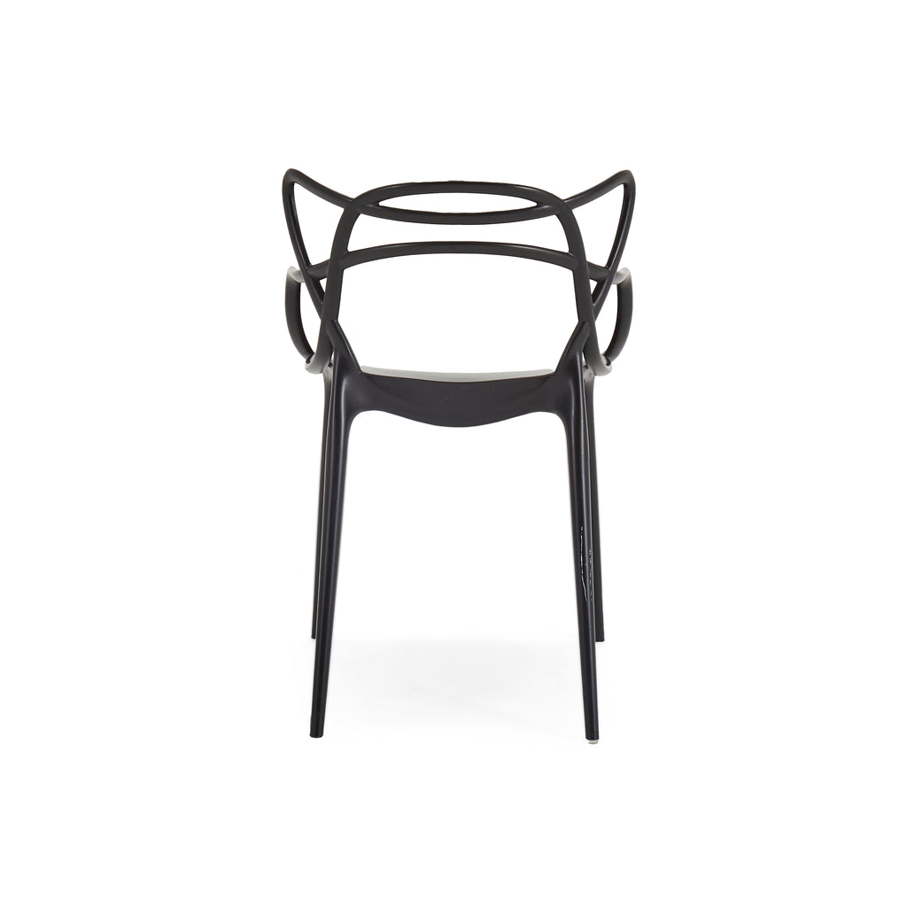 Black Modern Kartell Geometric Dining Chair