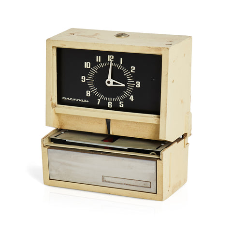 Cream Cincinnati Industrial Punch Clock