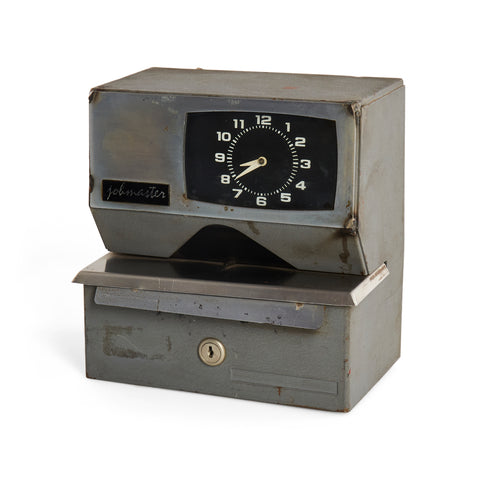 Grey Metal Job Master Industrial Punch Clock