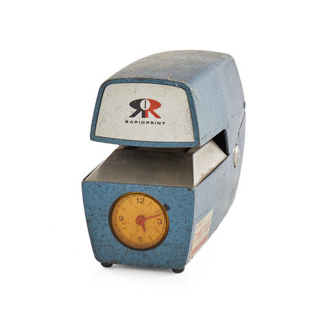 Blue Rapid Print Time Stamp Punch Clock