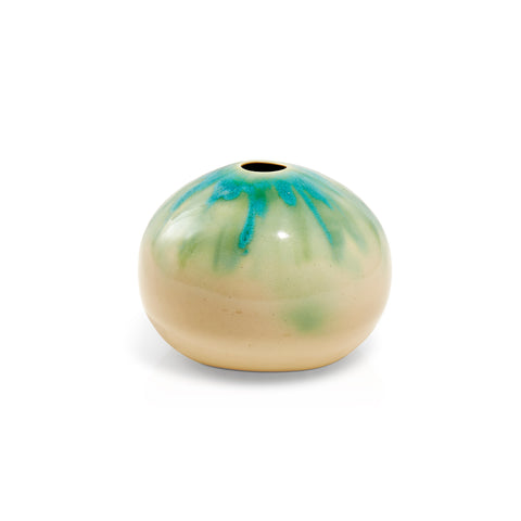 Cream Round Vase
