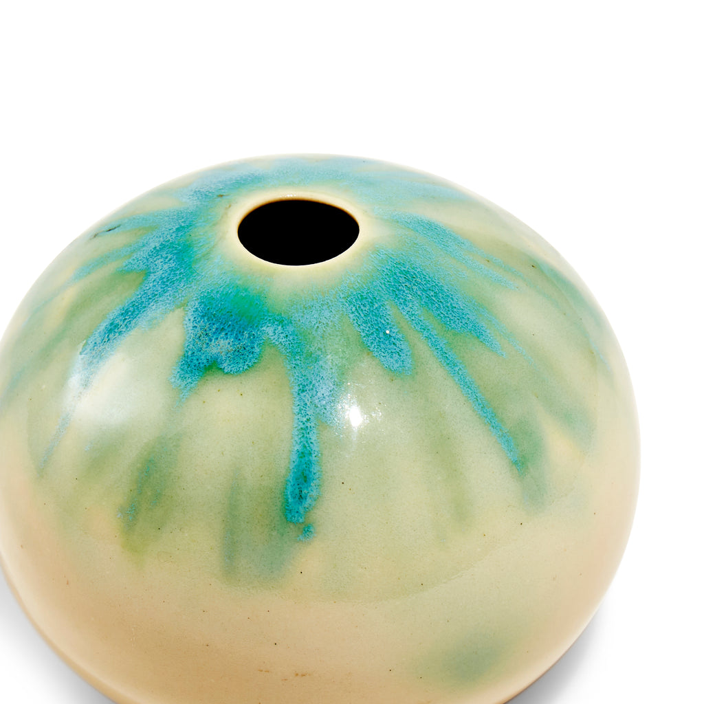 Cream Round Vase