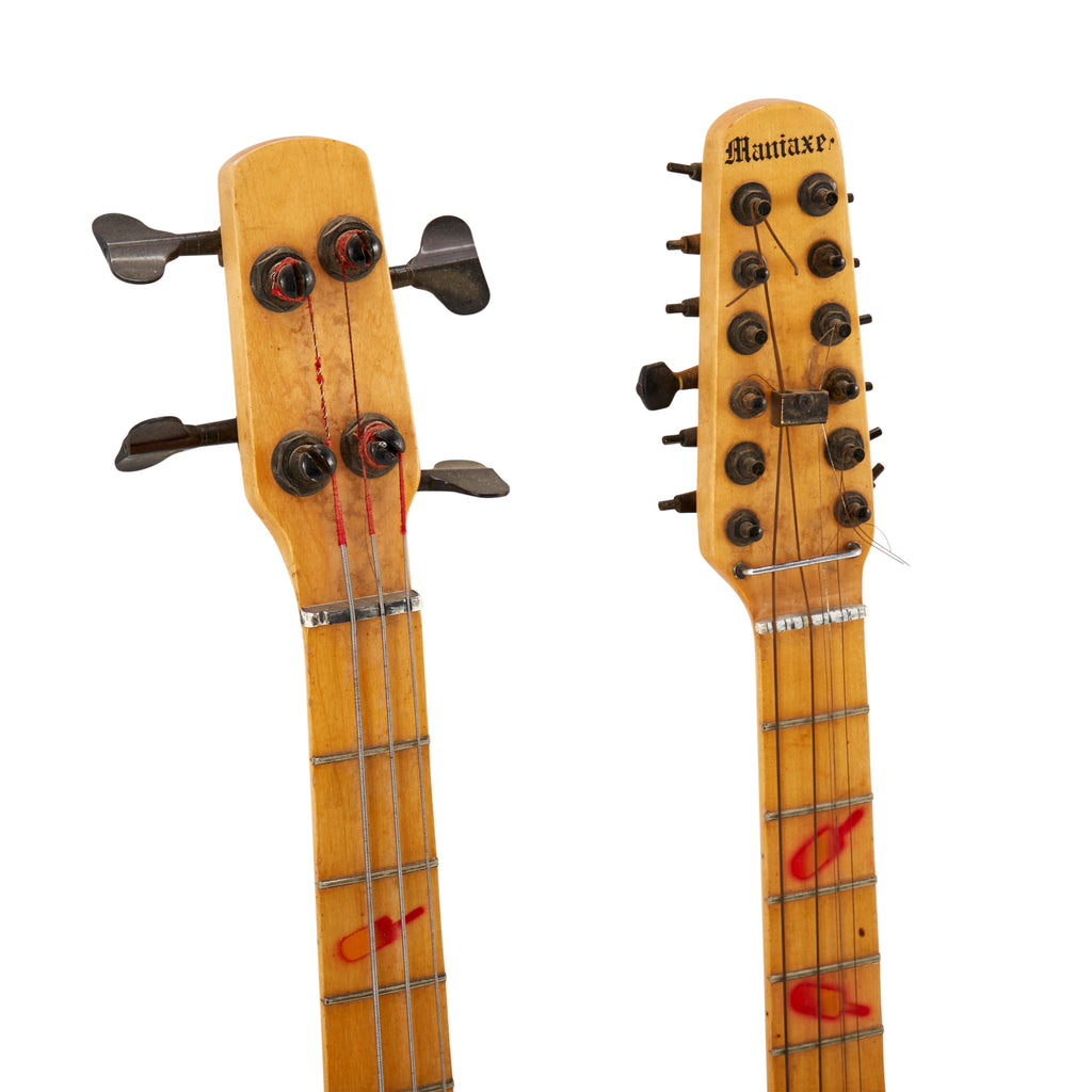 Red Double Neck Electric 12 String Guitar & Bass