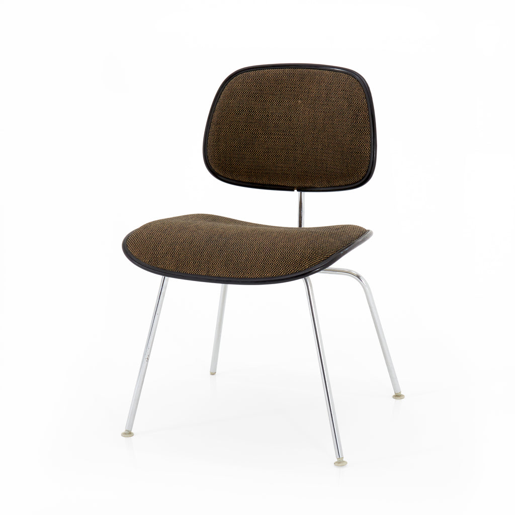 Grey Textured Fabric Eames Style Chair