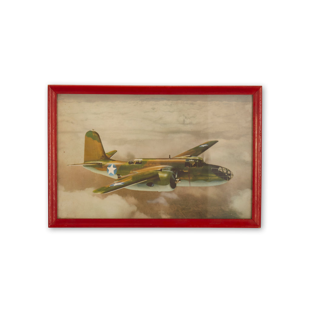 Framed Picture of B-17 Airplane