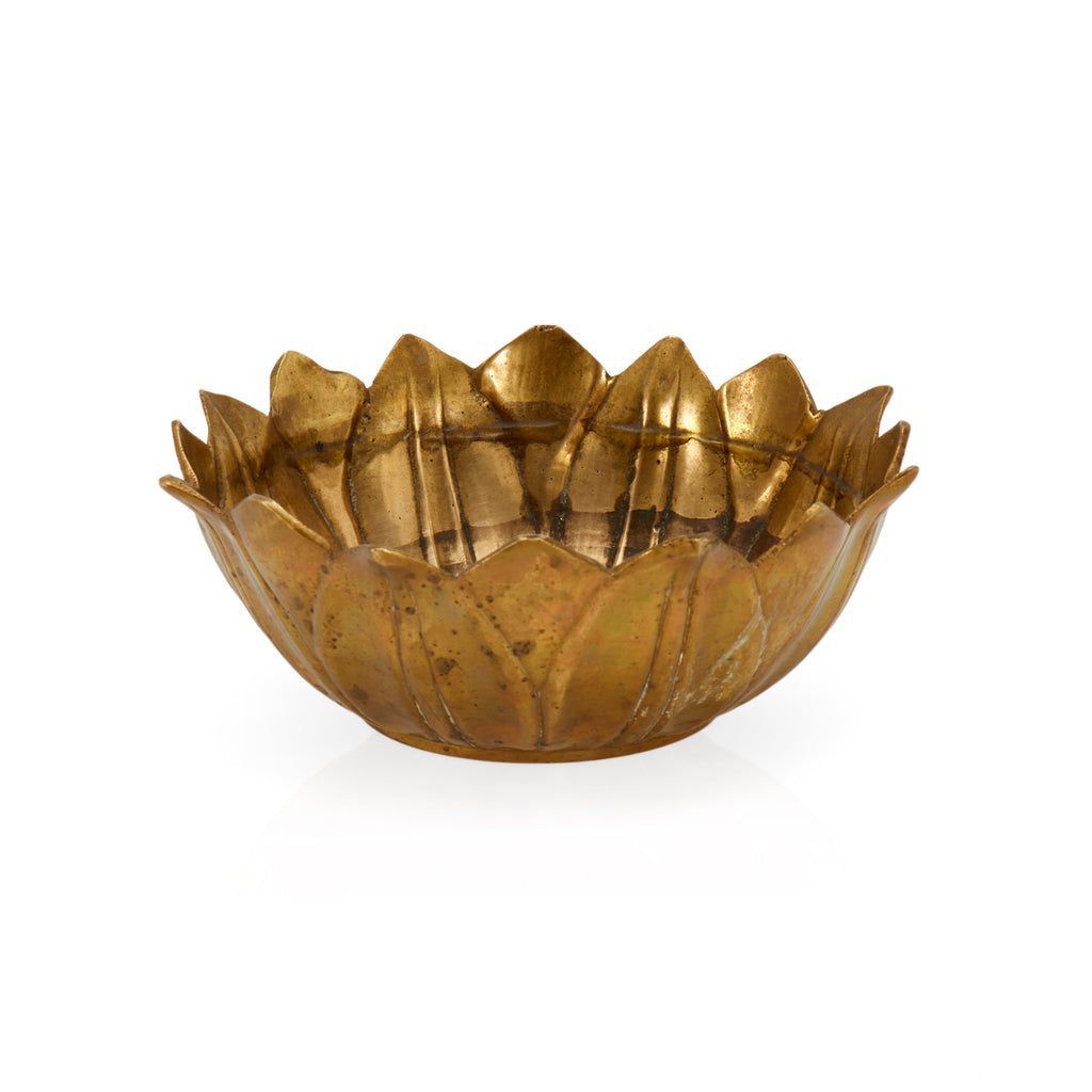 Gold Flower Decorative Bowl