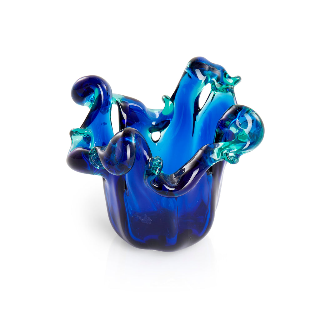 Small Aqua Splash Dish