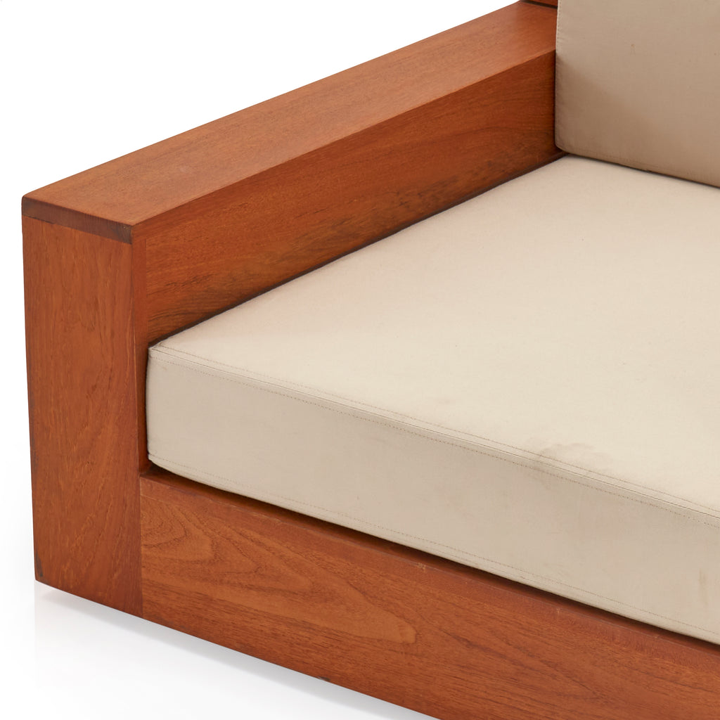 Wide Teak Patio Chair With Cushion