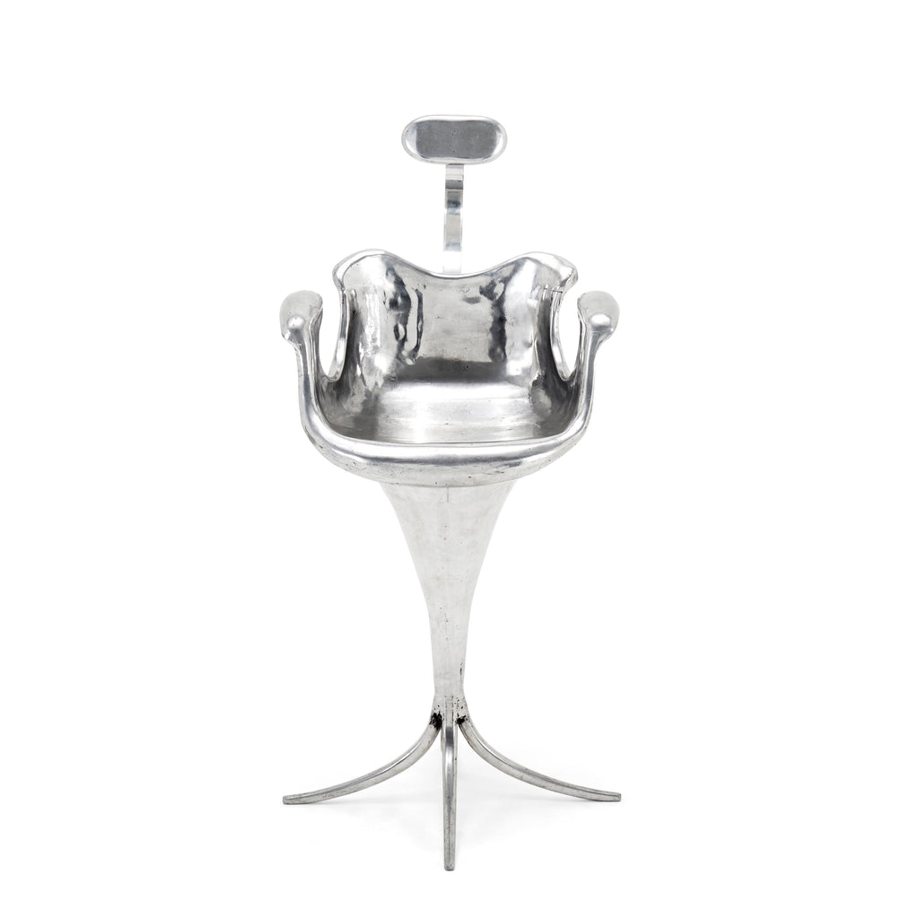 Chrome Futuristic Tall Chair