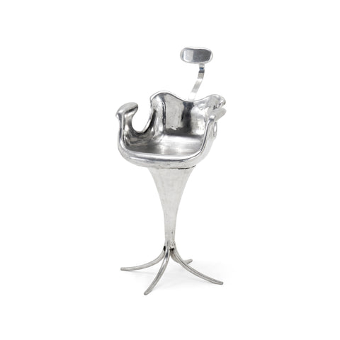 Chrome Futuristic Tall Chair