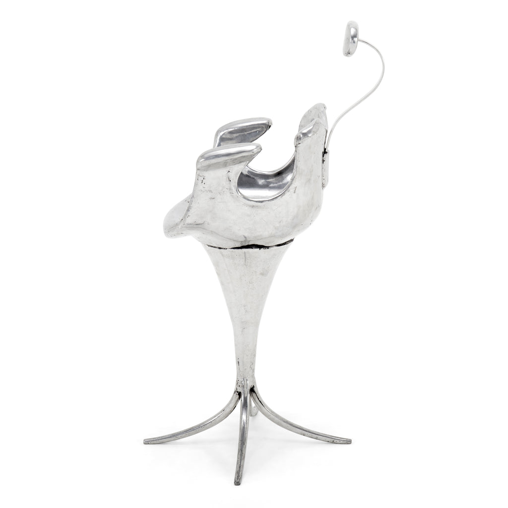 Chrome Futuristic Tall Chair