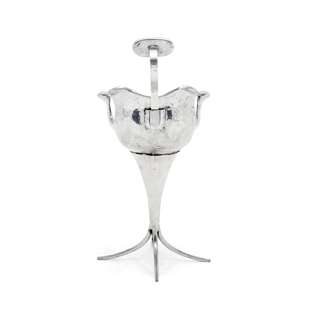 Chrome Futuristic Tall Chair