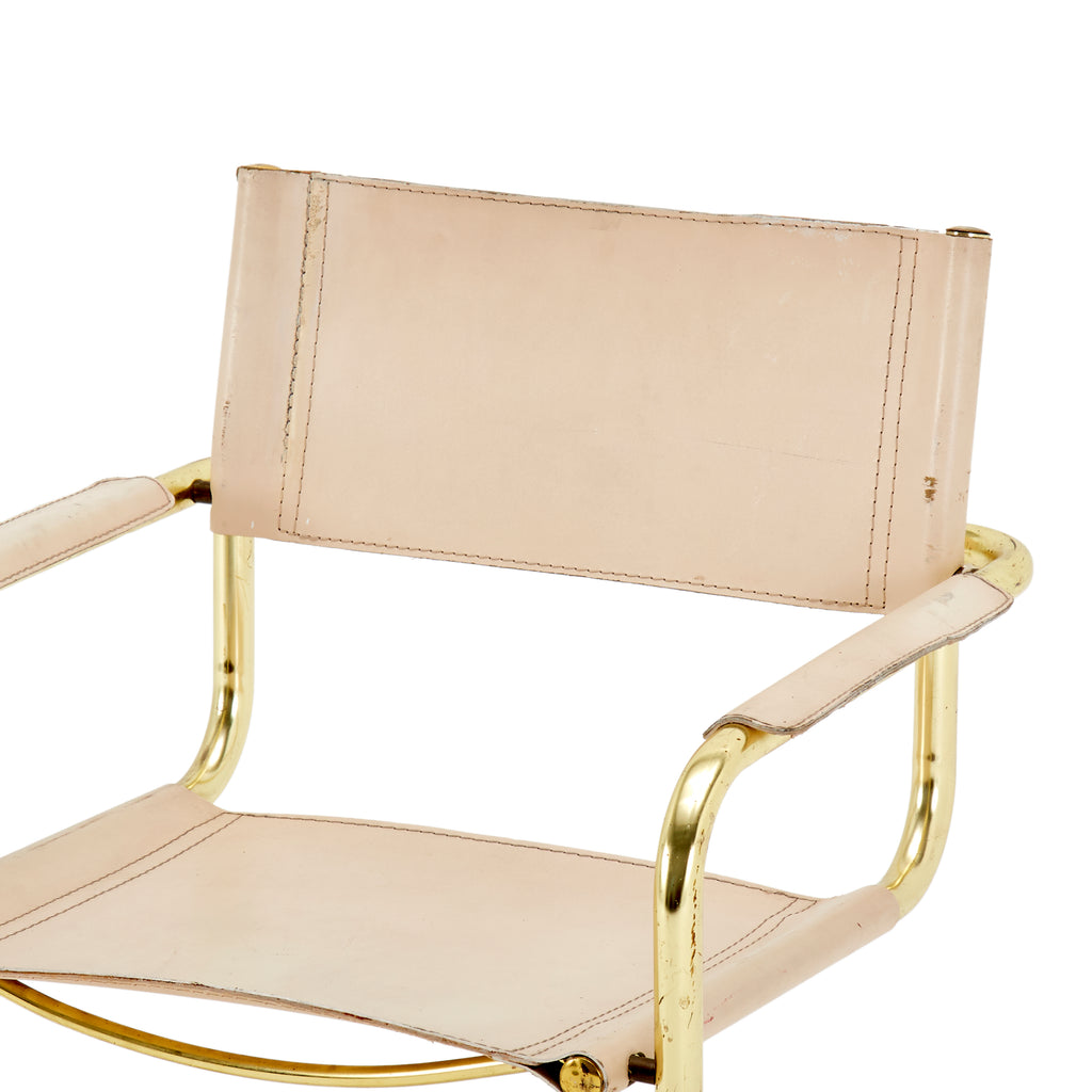 Gold and Cream Dining Chair