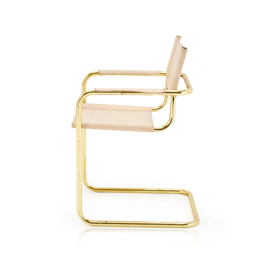 Gold and Cream Dining Chair