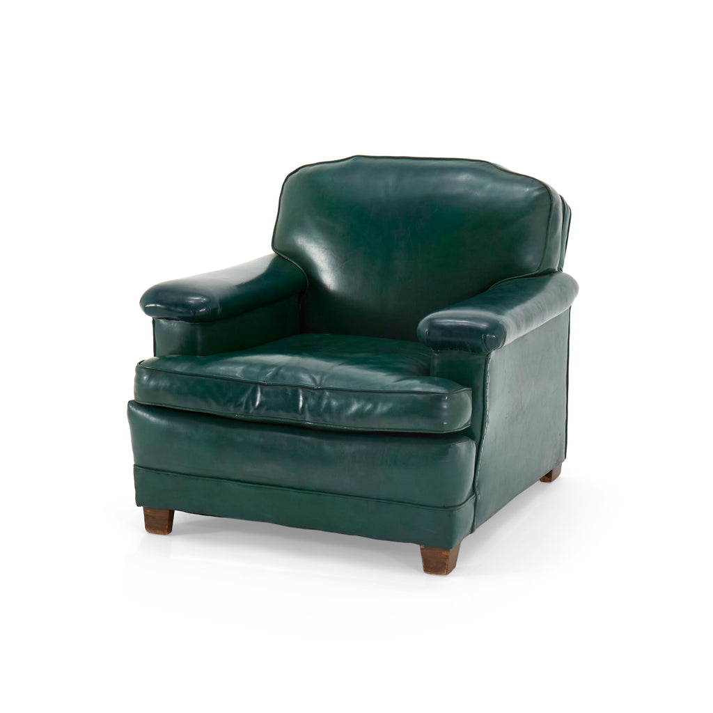 Green Leather Lounge Chair