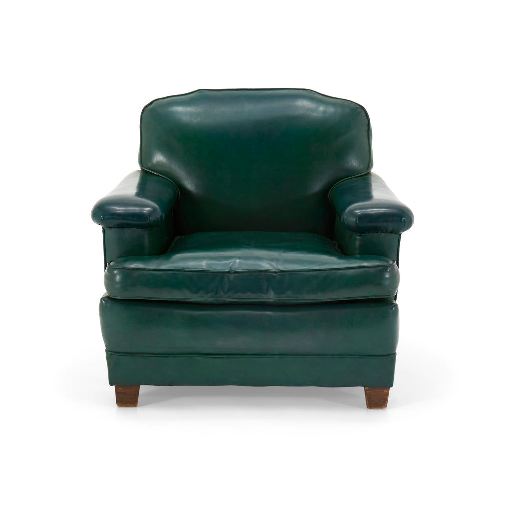 Green Leather Lounge Chair