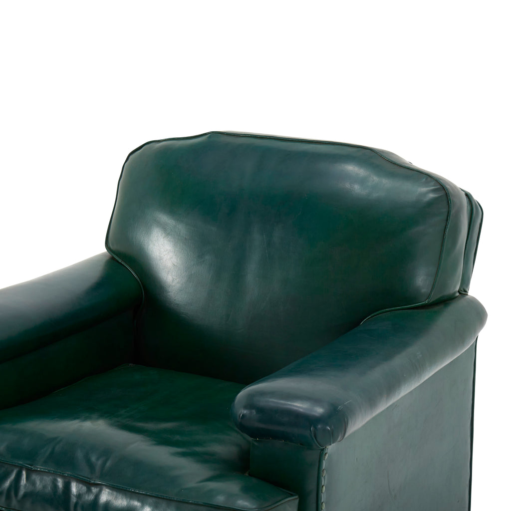 Green Leather Lounge Chair