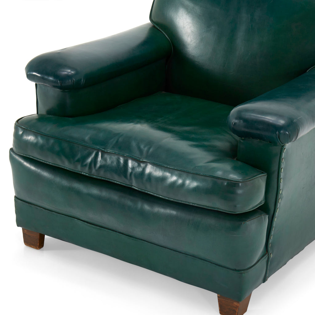 Green Leather Lounge Chair