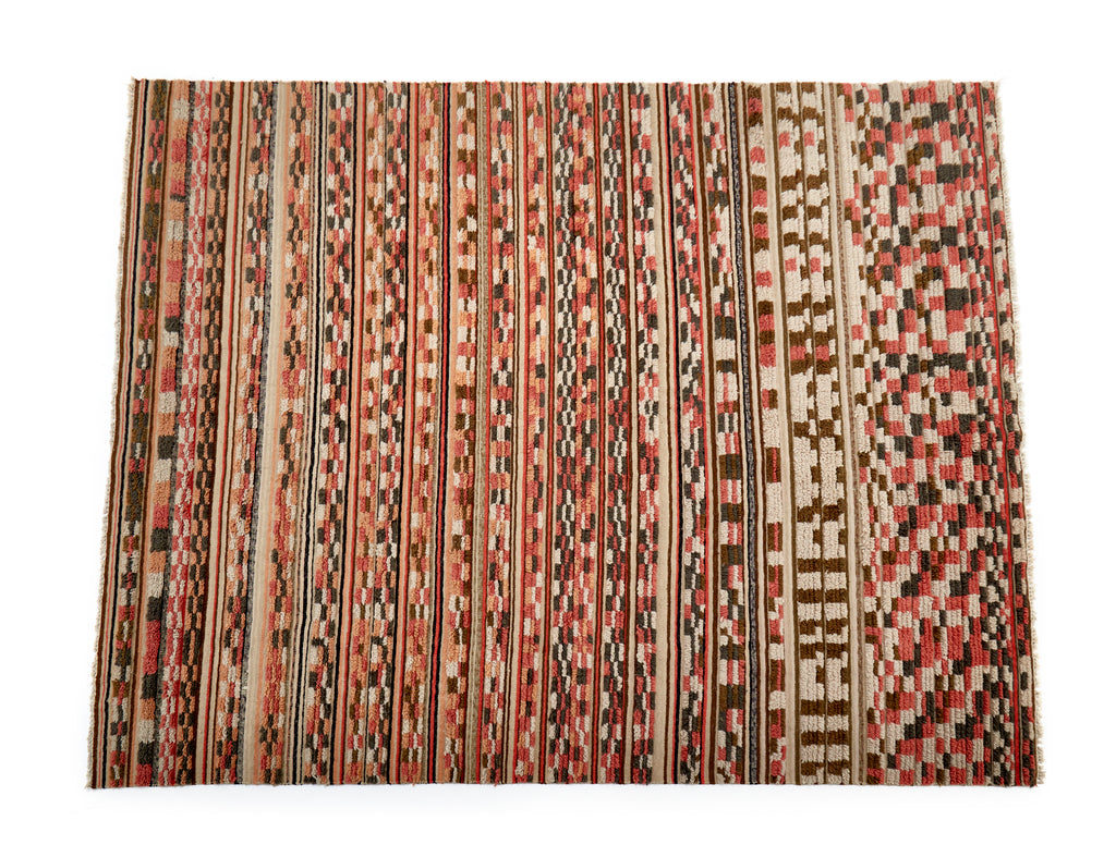 Large Multicolor Textured Rug